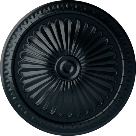 Ekena Millwork Alexa Ceiling Medallion (Fits Canopies up to 3"), Hand-Painted Night Shade, 15"OD x 1 3/4"P CM14AXNSF